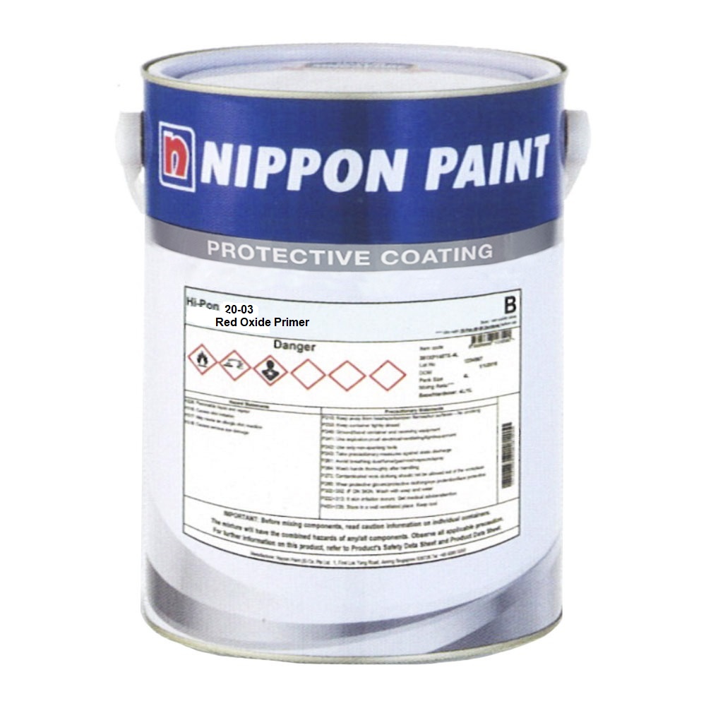 Nippon Paint Epoxy HI-PON 20-03 RED OXIDE PRIMER Base Coat 5L